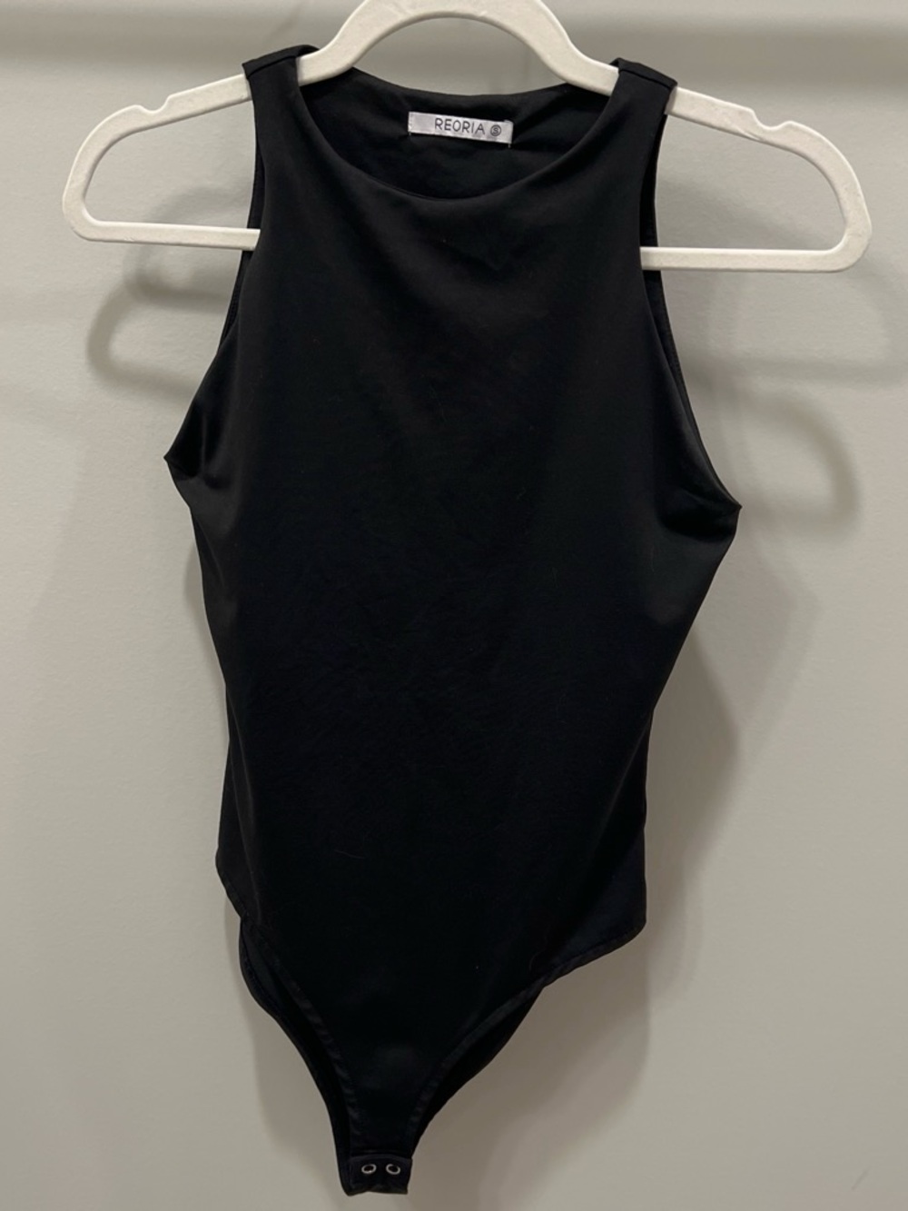 ReoRia Black High-Neck Bodysuit